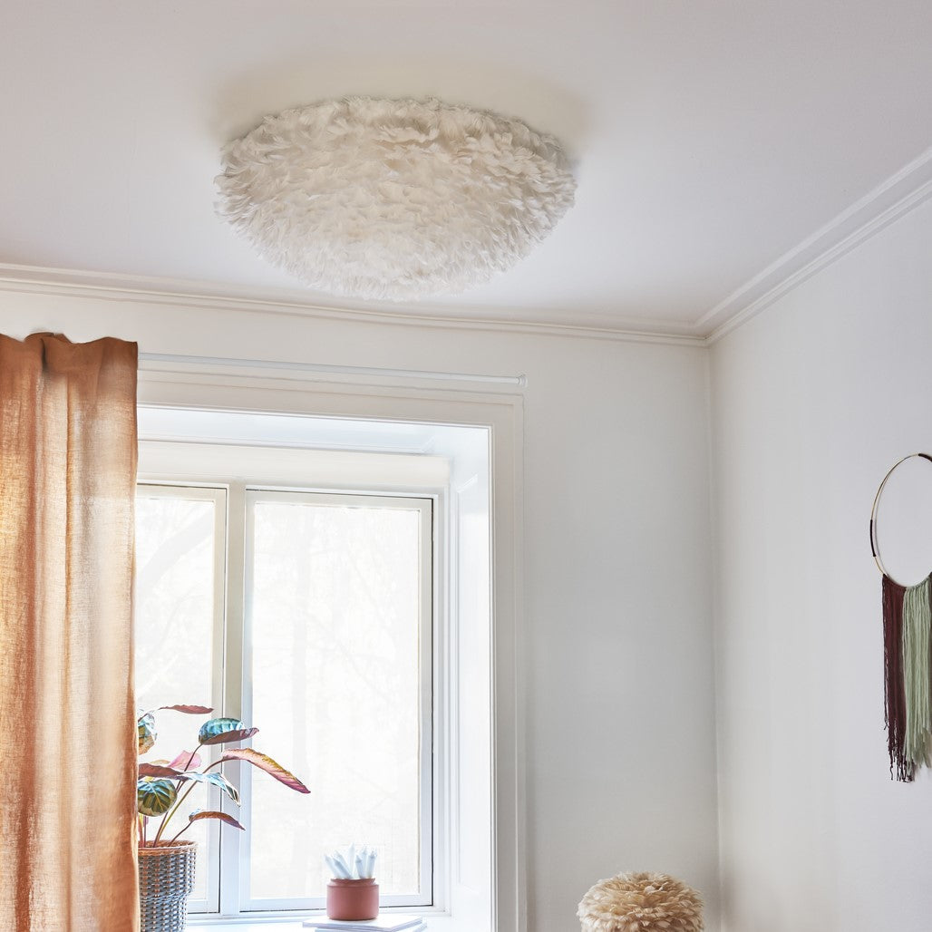 UMAGE Eos Up Large Flushmount Ceiling or Wall Light — styled interior view 5