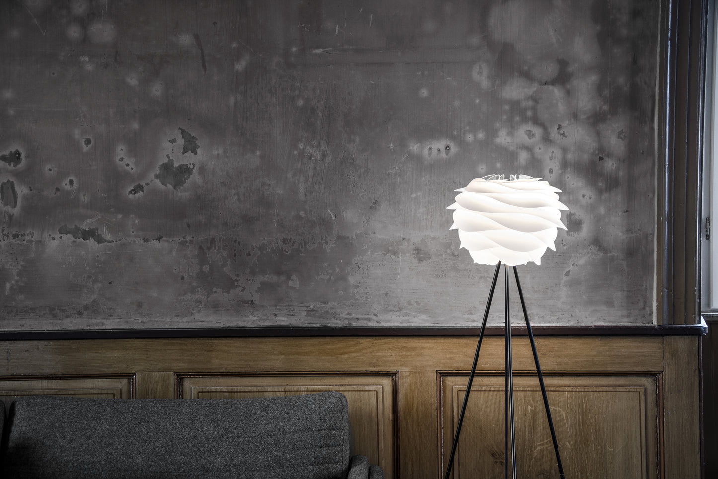 UMAGE Carmina Mini White Replacement Shade — styled interior view 7