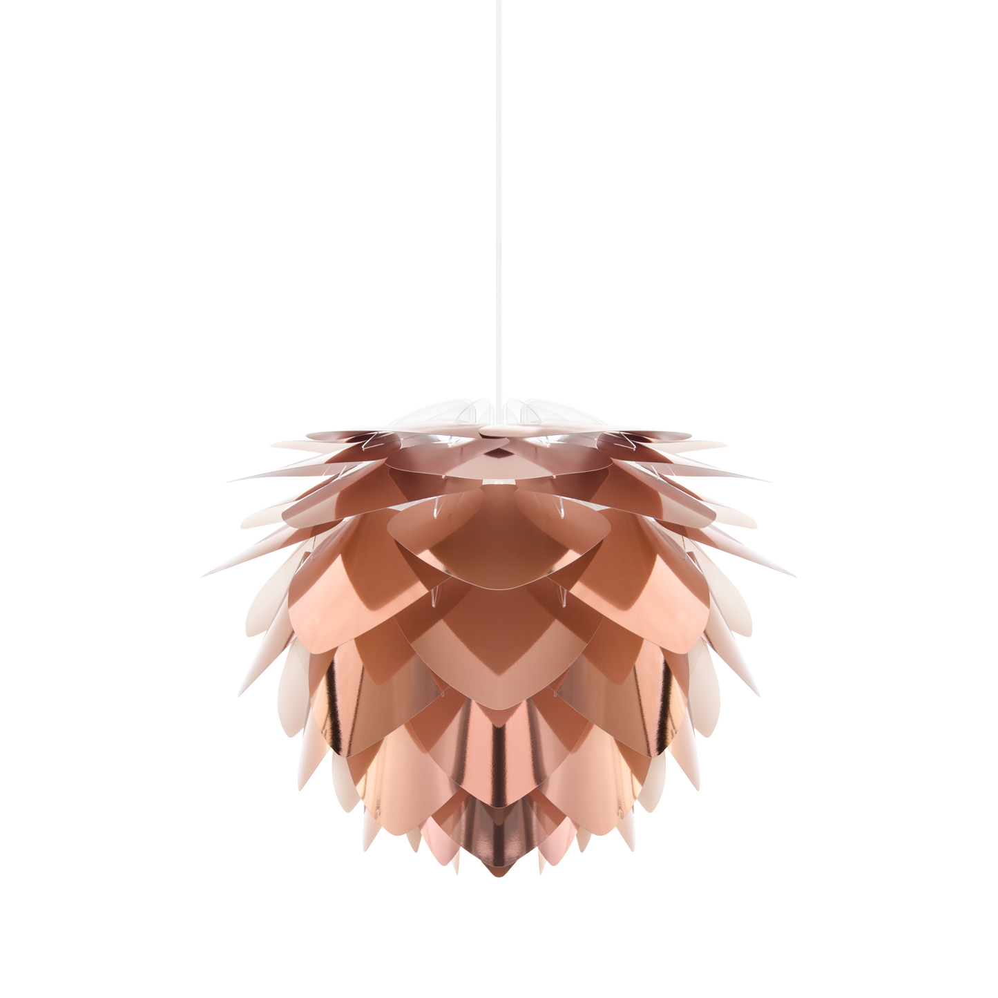 UMAGE Silvia Copper Medium Plug-In Pendant with White Cord