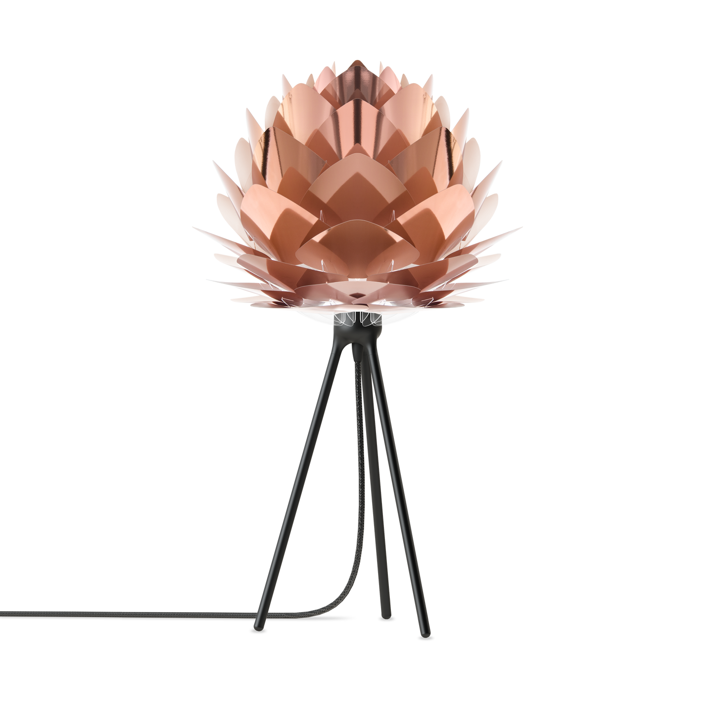 UMAGE Silvia Copper 19" Table Lamp with Black Base