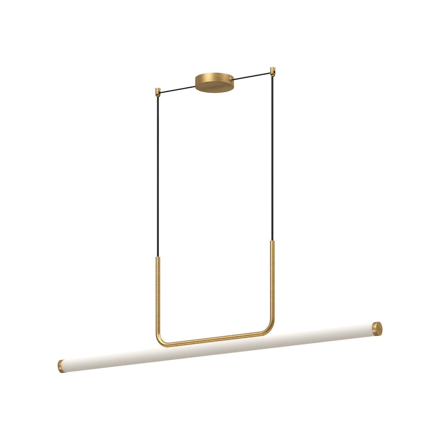 Kuzco Vesper brushed gold linear pendant LP73048-BG