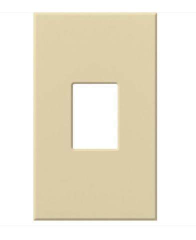 Lutron Nova T 1-gang wall plate in Ivory