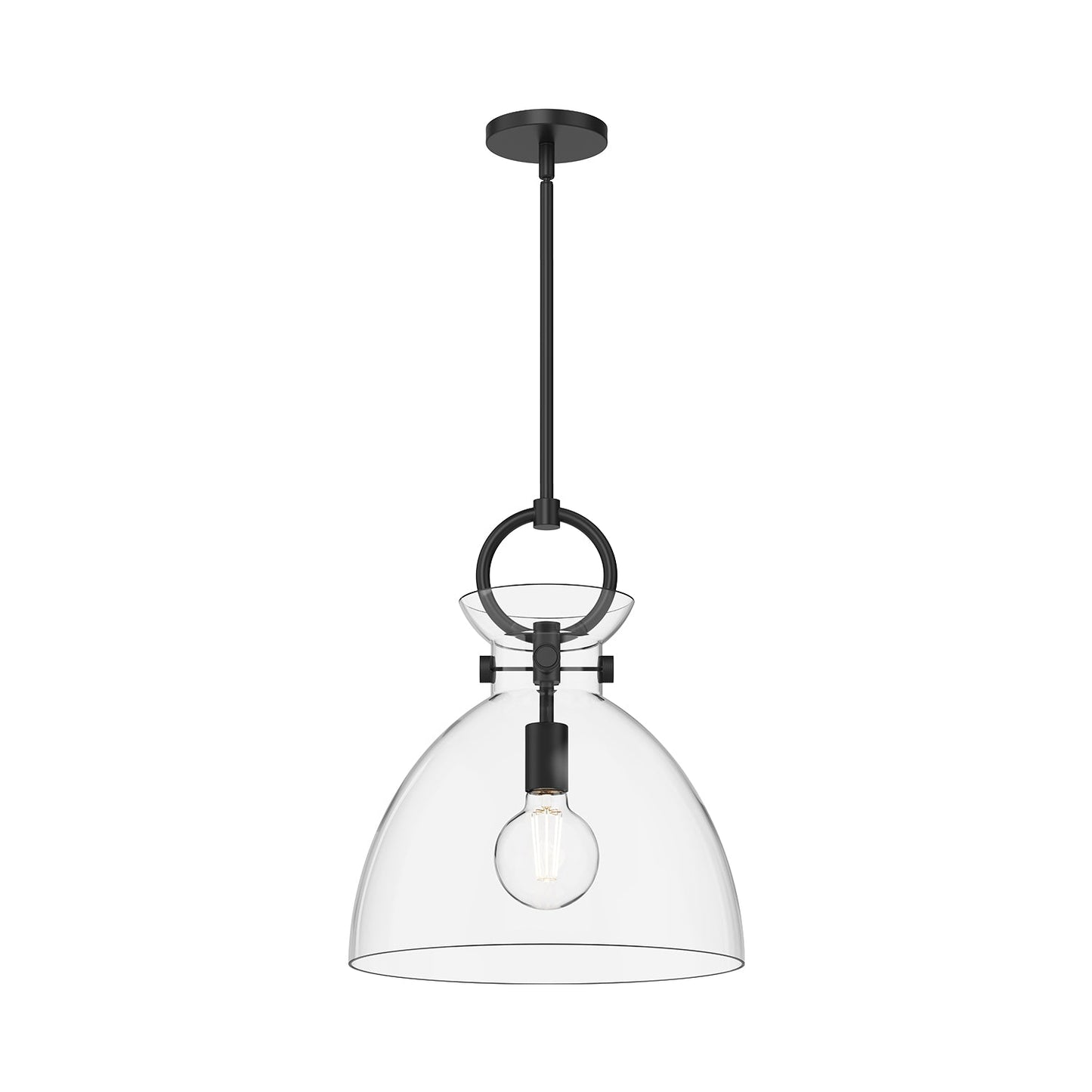 Alora Mood Waldo matte black pendant PD411814MBCL