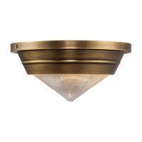 Alora Willard vintage brass flush mount FM348010VBPG