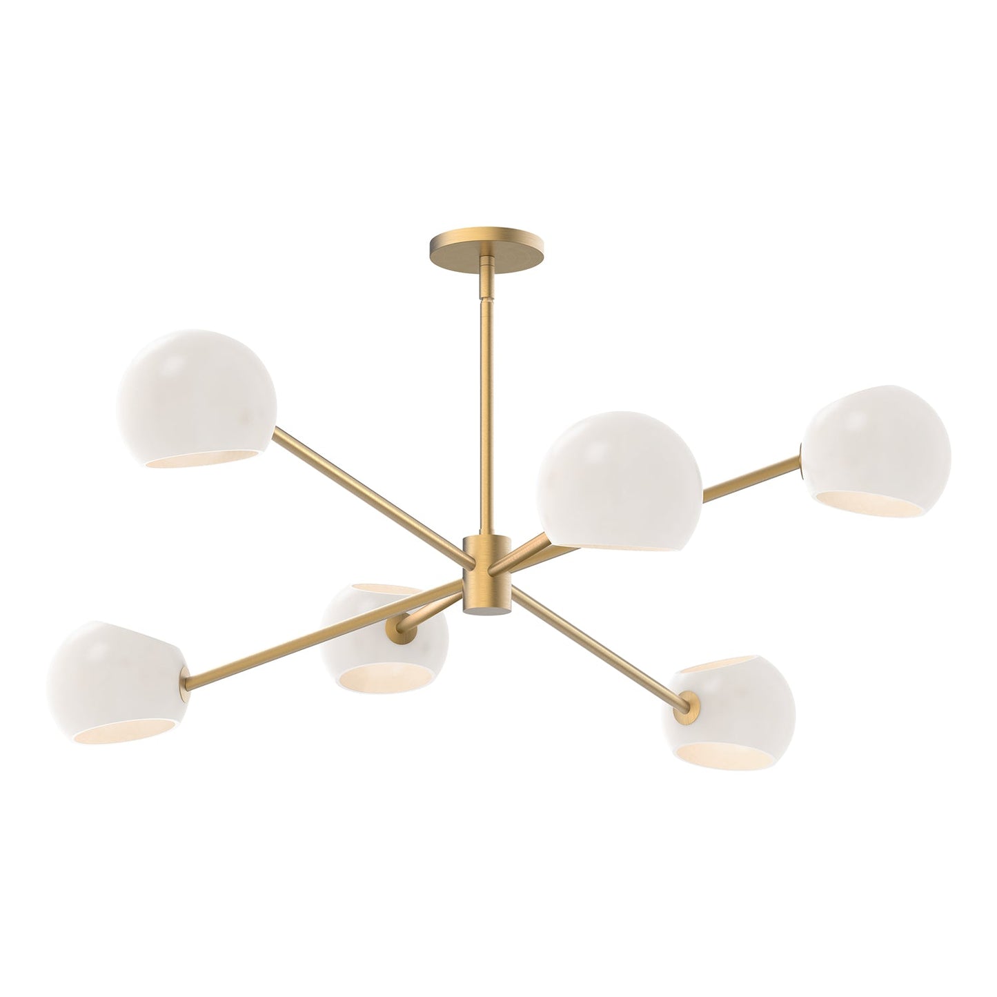 Alora Mood Willow brushed gold chandelier CH548637BGOP