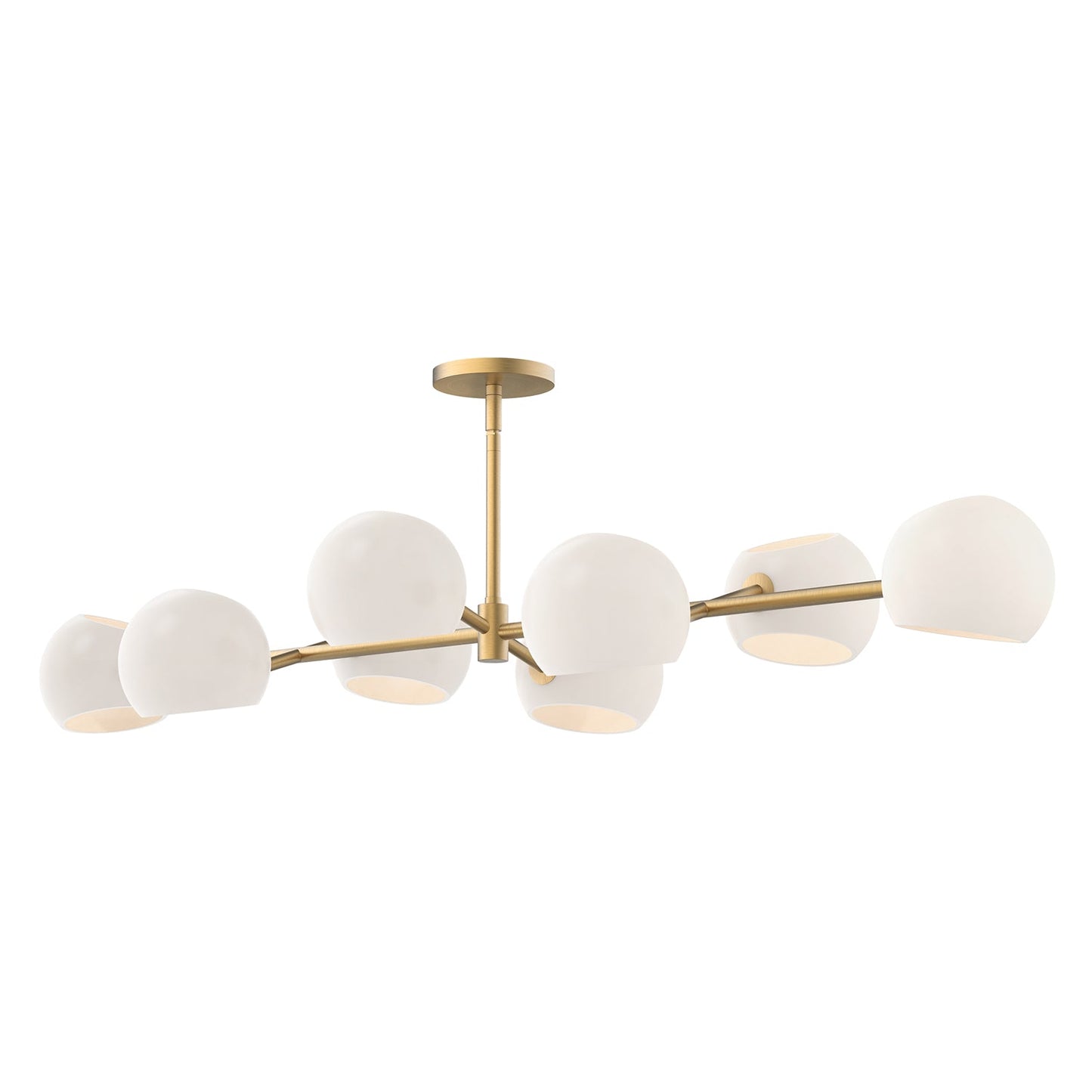 Alora Mood Willow brushed gold linear pendant LP548848BGOP