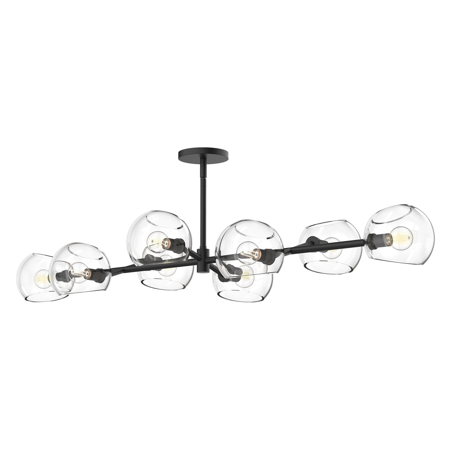 Alora Mood Willow clear glass linear pendant LP548848MBCL