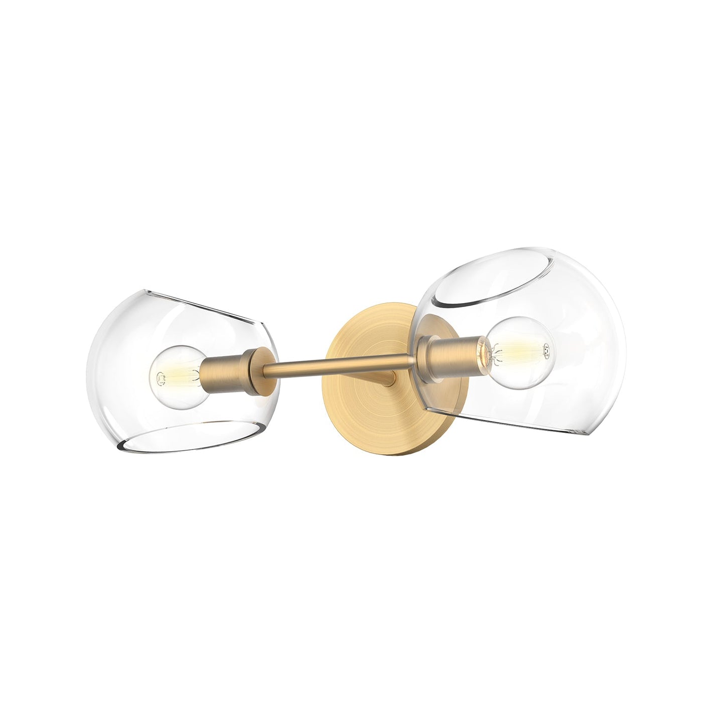 Alora Mood Willow brushed gold vanity light WV548217BGCL