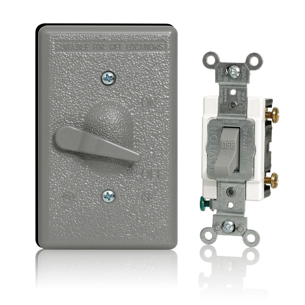 Leviton WM1SC-2GY Weatherproof Device