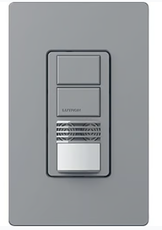 Lutron Maestro dual-tech occupancy sensor switch in Gray