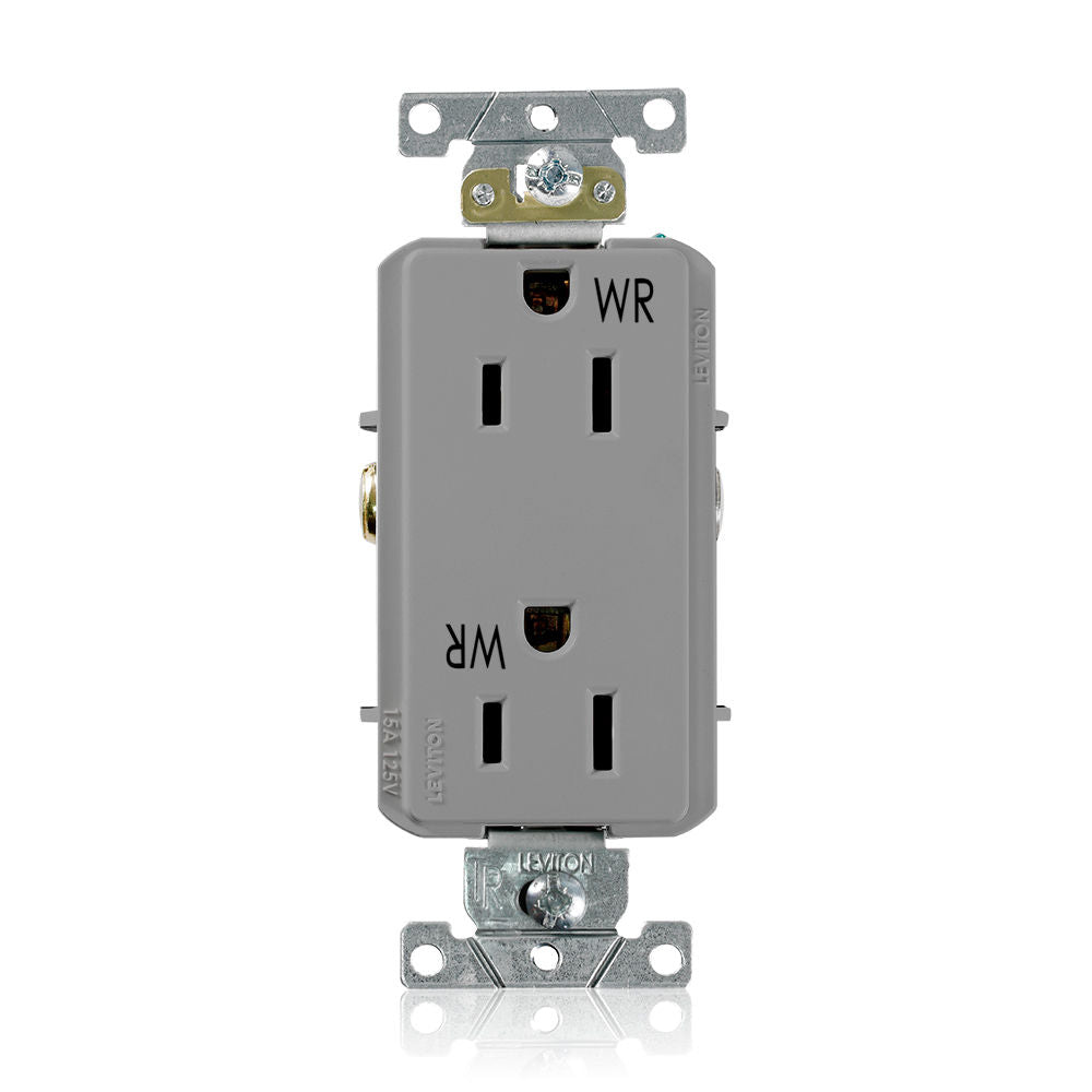 Leviton WTD15-GY Receptacle