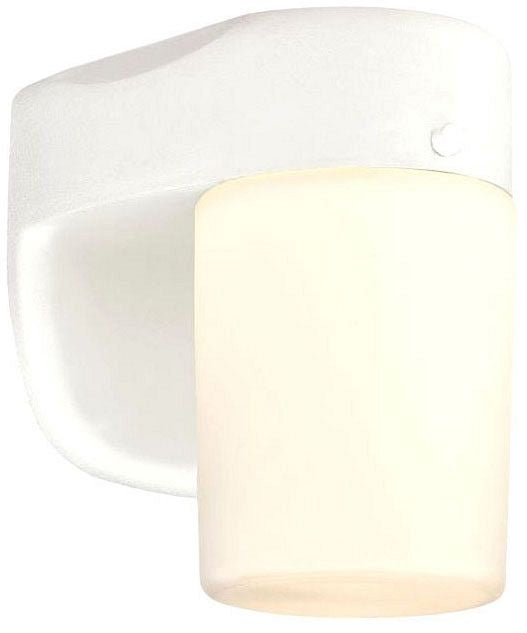 Westinghouse outdoor wall lantern, white, with opal glass