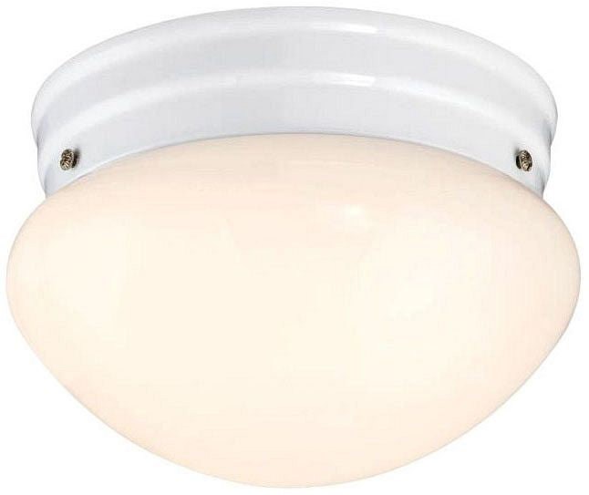 Westinghouse LED flush mount ceiling light, white, with opal glass