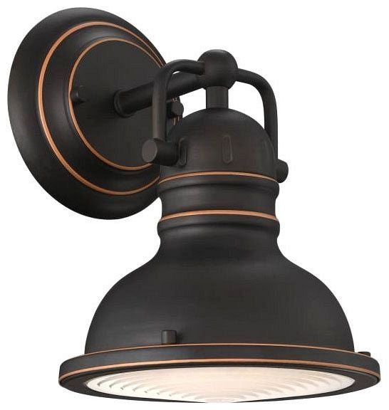 Westinghouse 1-light wall sconce, oil rubbed bronze, with prismatic lens