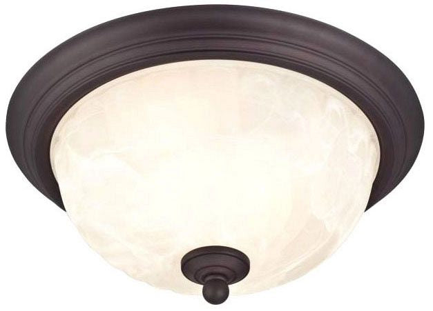 Westinghouse 2-light flush mount ceiling light, oil rubbed bronze