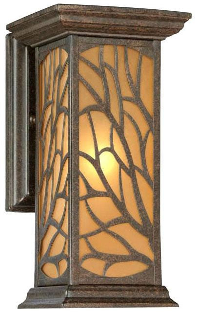 Westinghouse 1-light wall sconce, victorian bronze, with frosted glass