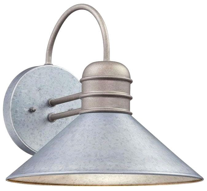 Westinghouse 1-light wall sconce, galvanized steel