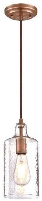 Westinghouse 1-light wall light fixture, washed copper