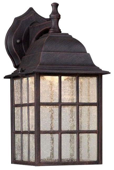 Westinghouse outdoor wall lantern, with seeded glass