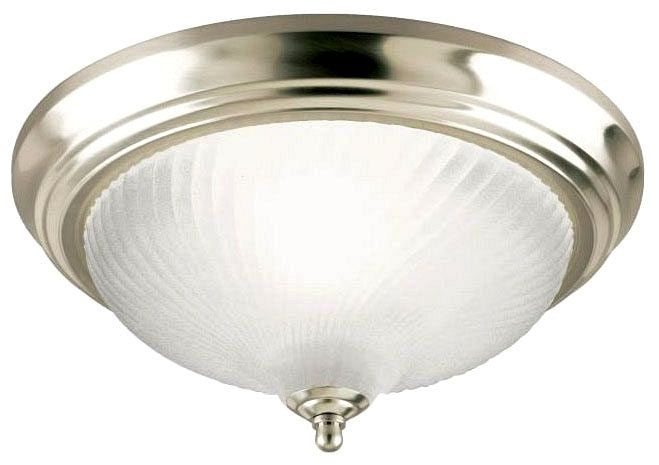 Westinghouse 1-light flush mount ceiling light, brushed nickel