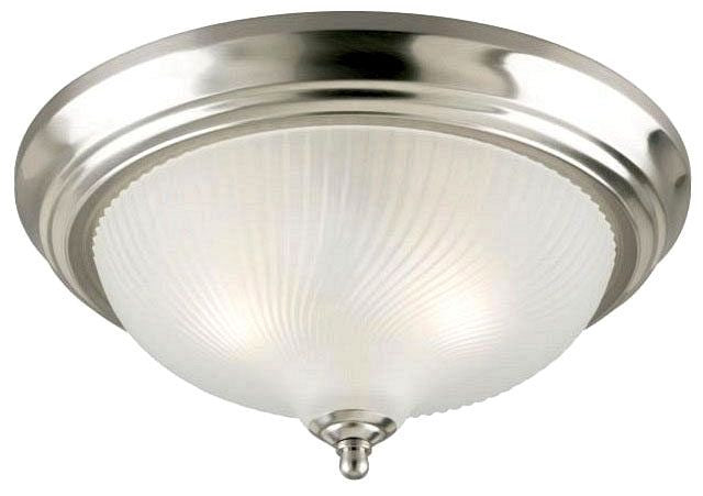 Westinghouse 2-light flush mount ceiling light, brushed nickel