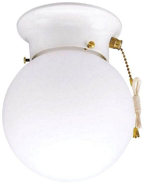 Westinghouse 1-light flush mount ceiling light, white