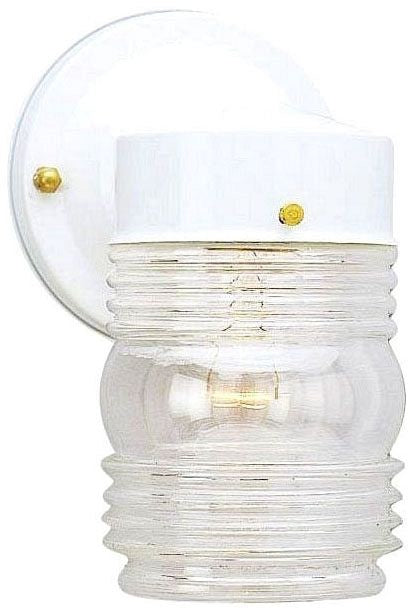 Westinghouse 1-light outdoor wall lantern, white, with clear glass