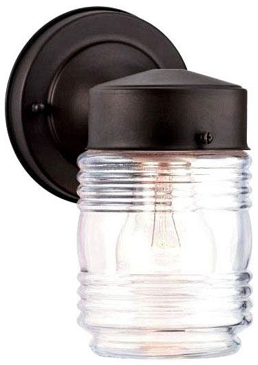 Westinghouse 1-light outdoor wall lantern, oil rubbed bronze, with clear glass