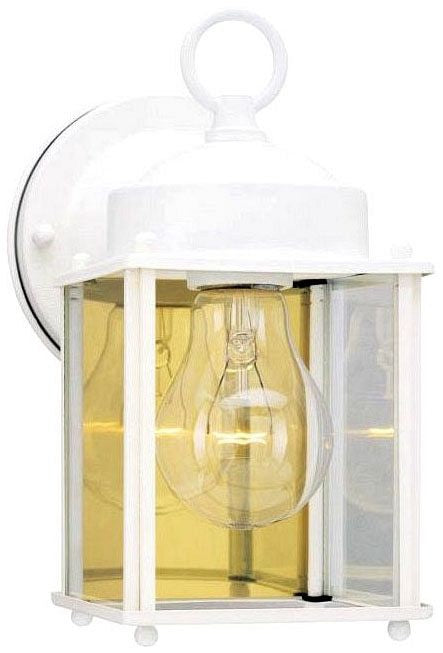Westinghouse 1-light outdoor wall lantern, white, with clear glass