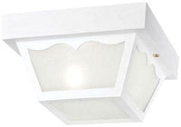 Westinghouse 1-light flush mount ceiling light, white, with frosted glass