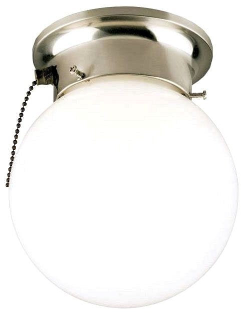 Westinghouse 1-light flush mount ceiling light, brushed nickel