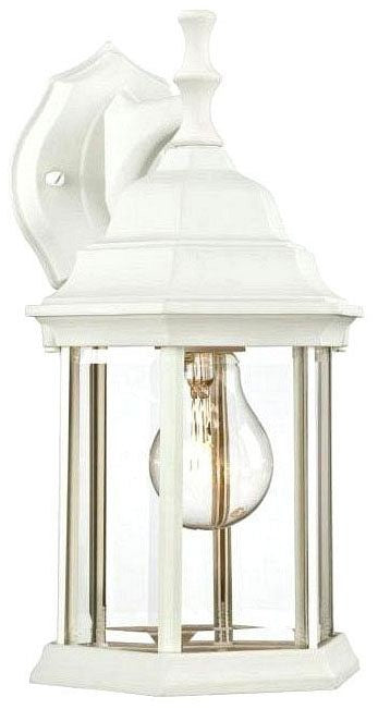 Westinghouse 1-light outdoor wall lantern, white, with clear glass