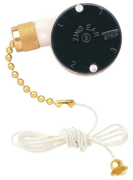 Westinghouse ceiling fan speed switch, polished brass