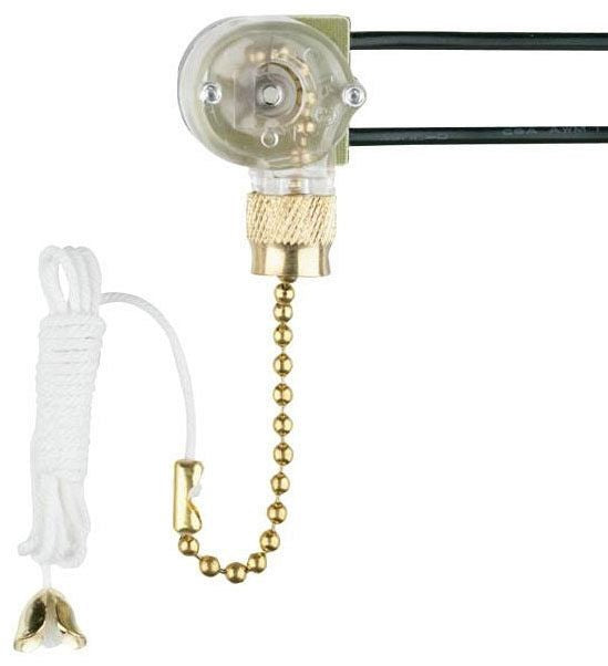 Westinghouse ceiling fan speed switch, polished brass