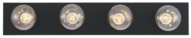Westinghouse 4-light wall sconce, matte black