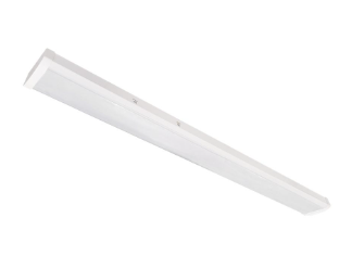 Nora Lighting NLWPSW-4L334W/MS 4' LED Wraparound with Selectable Lumens & CCT, White Finish, Integral Motion Sensor