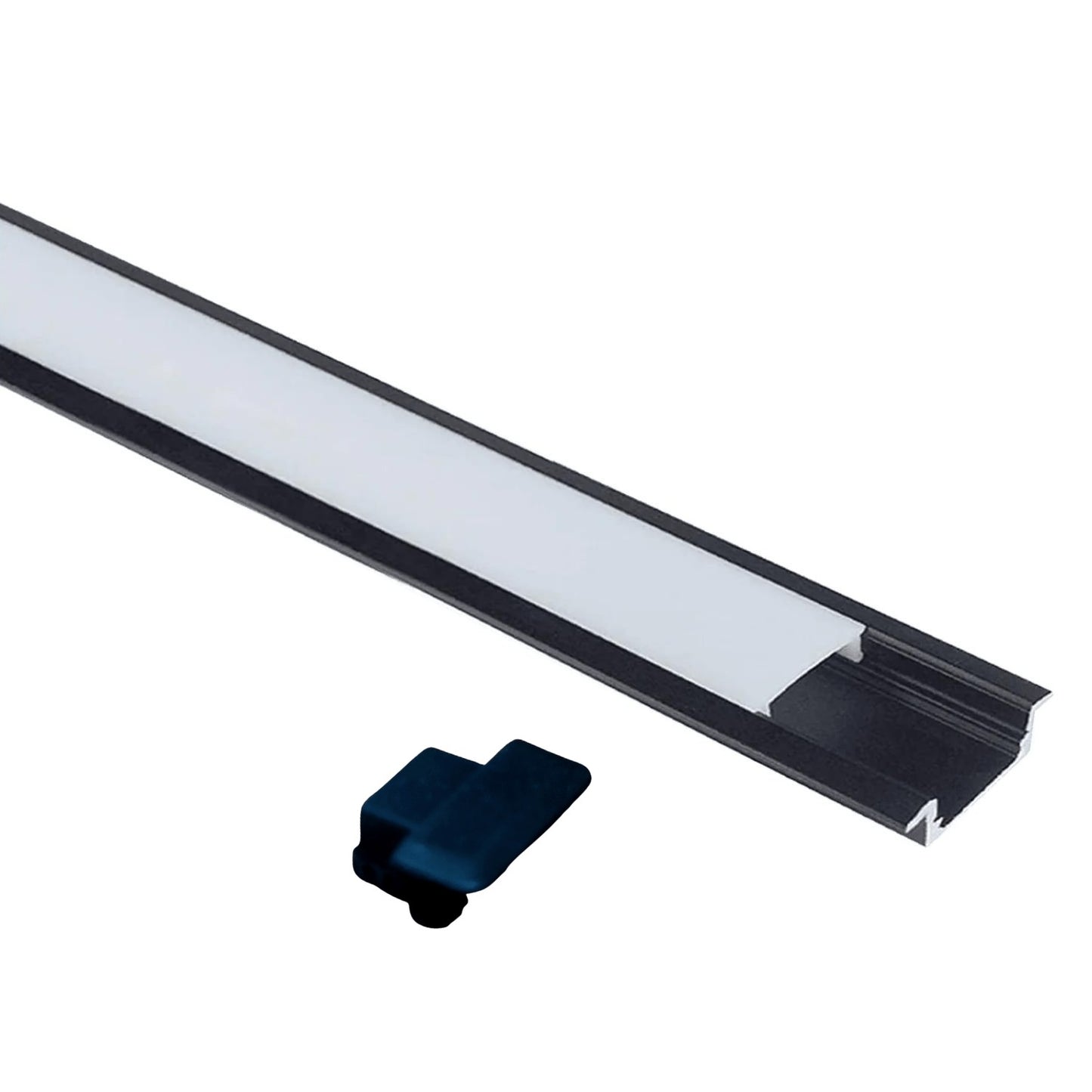 Abba Lighting AP44-Bk Aluminum LED Profile Channel Black