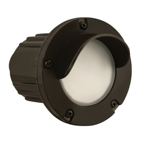 Corona Lighting CL-376-BZ Hooded with Frosted Lens Step Light Bronze