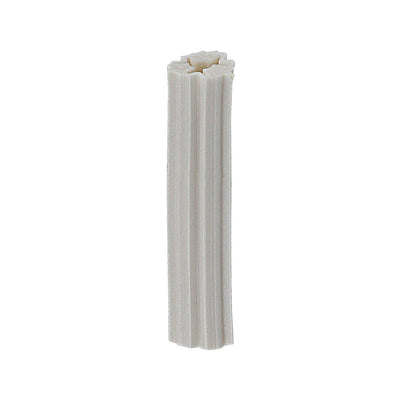 Dottie #6-#8 White Ribbed Tubular Plastic Anchor 221 (100-Pack)