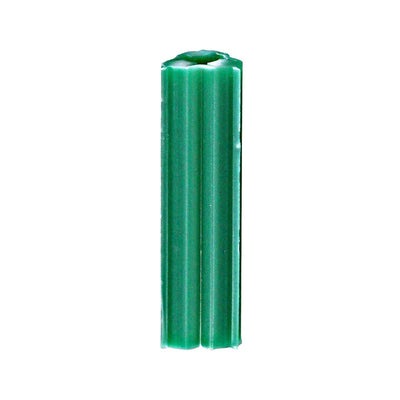 Dottie #10-#12 Green Ribbed Tubular Plastic Anchor 222 (100-Pack)