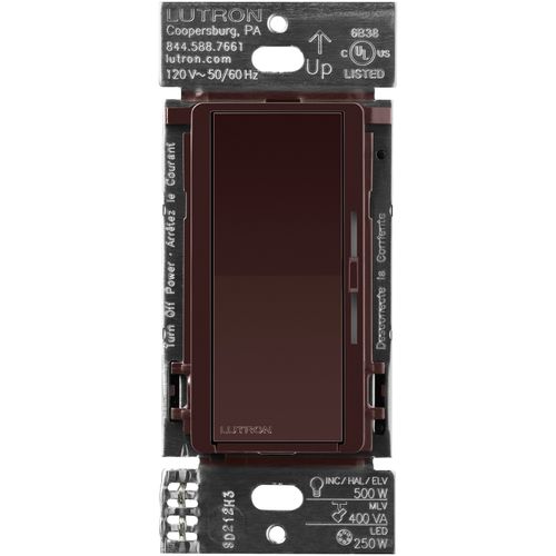 Lutron Caseta smart dimmer switch in Brown