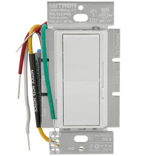 Lutron Diva dimmer switch in White