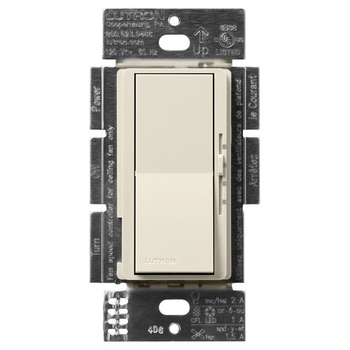 Lutron Diva fan and light control in Pumice