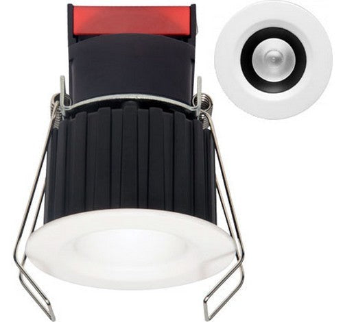ELCO Lighting E1L02F40B 1 Inch Round Recessed Oak Reflector Downlight 4000K 38 Degree 540 lm Black