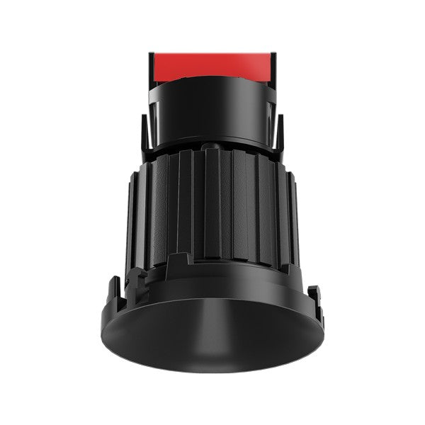 ELCO Lighting E1L61F27BB 1 Inch Trimless Round Recessed Oak Downlight 2700K 38 Degree 540 lm All Black