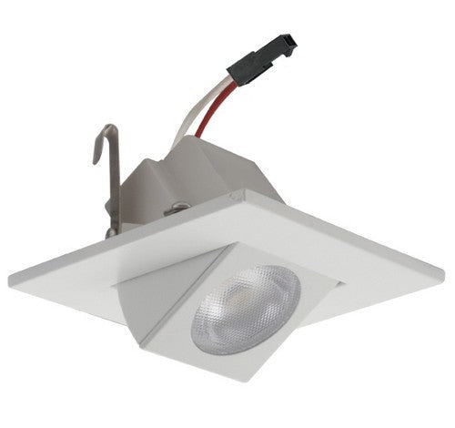 ELCO Lighting E219C1827W 2 Inch Square LED Adjustable Gimbal Light Engine 2700K 11W White