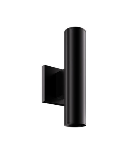 ELCO Lighting E25AB07N-13S24 2 Inch Koto Sylo Wall Mount 750 lm Down / 1350 lm Up 2400K Down 25 Degree / Up 18 Degree Black