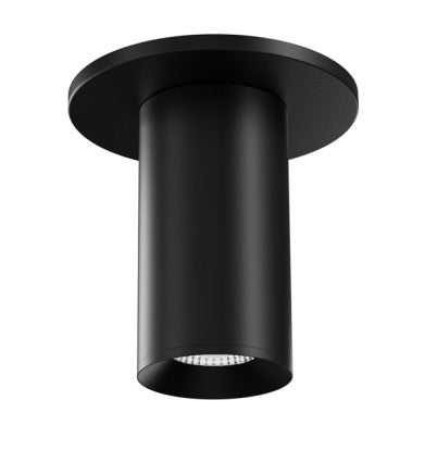 ELCO Lighting E25FB-0727 2-Inch Black LED Surface Mount Fixture, 750 lm, 2700K, 38°