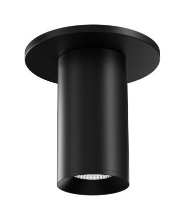 ELCO Lighting E25FB-0830-24 2-Inch Black LED Surface Mount Fixture, 875 lm, 3000K, 24V
