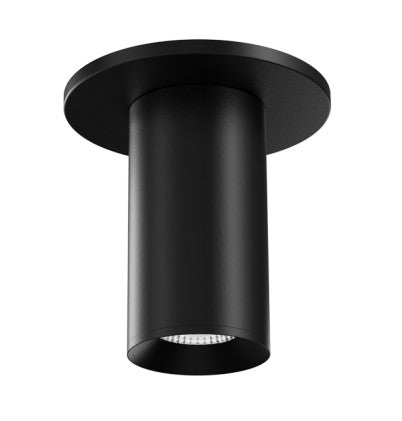 ELCO Lighting E25FB-11SD-W 2-Inch Black LED Surface Mount Fixture, 1150 lm